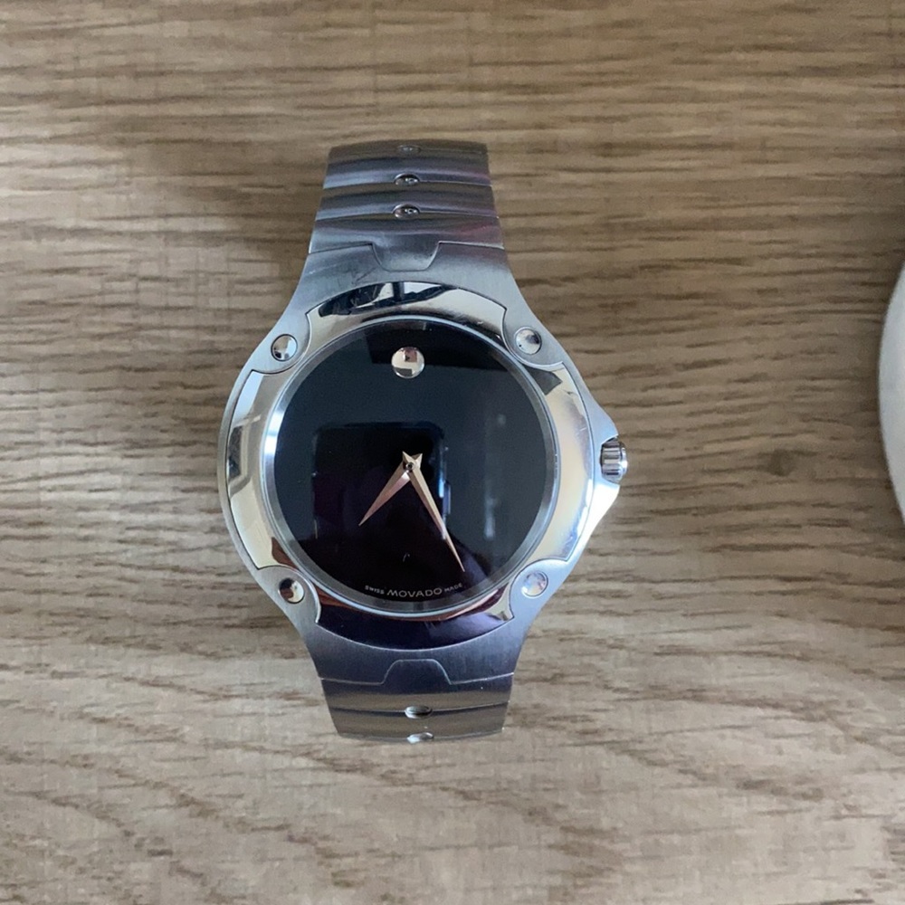 Stainless steel Movado men’s watch